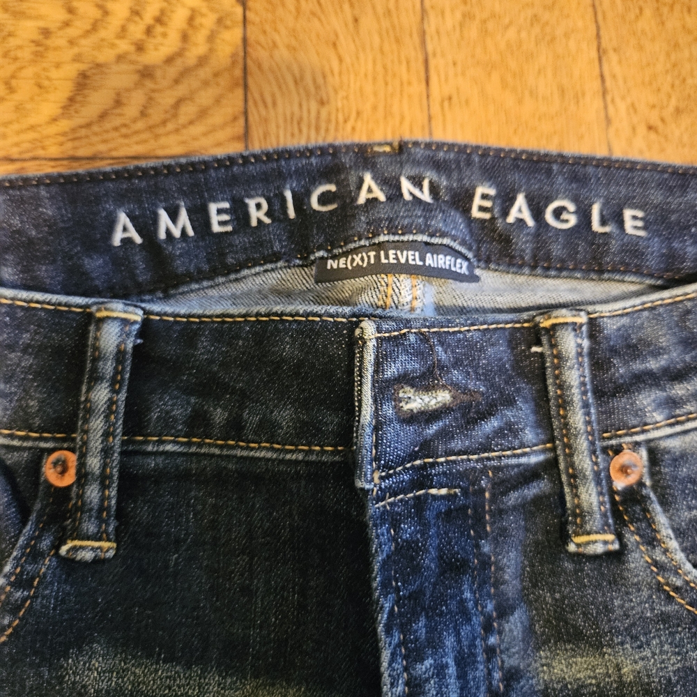 American Eagle Outfitters Men's Dark Blue Jeans - Picture 3 of 11